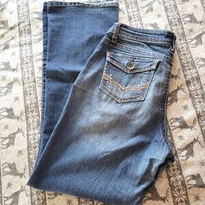 YMI Jeans Embroidered Pockets Boot Cut Jeans